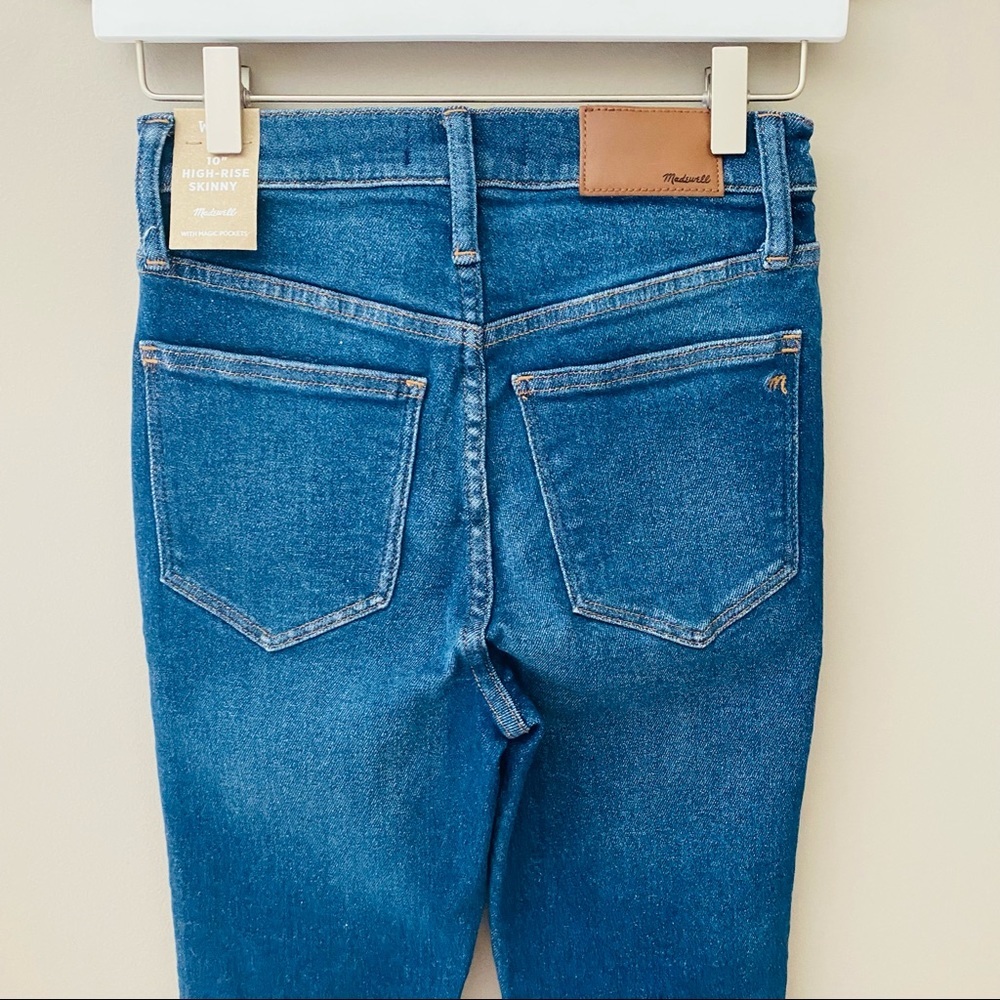Madewell 10" High Rise Skinny Denim Jens Blue Sz 25 - Picture 10 of 16